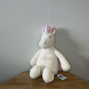 Jellycat Unicorn  - White and Pink